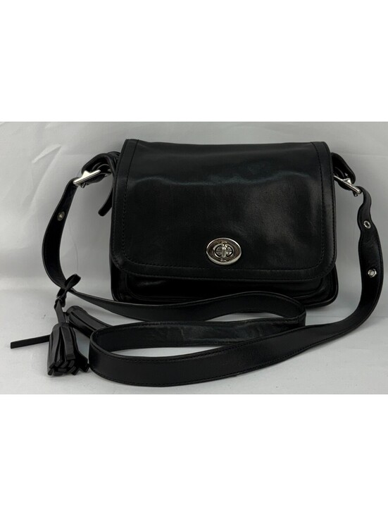 Coach Handbags - Coach Legacy Penny Black Leather Shoulder Bag F1293-20194